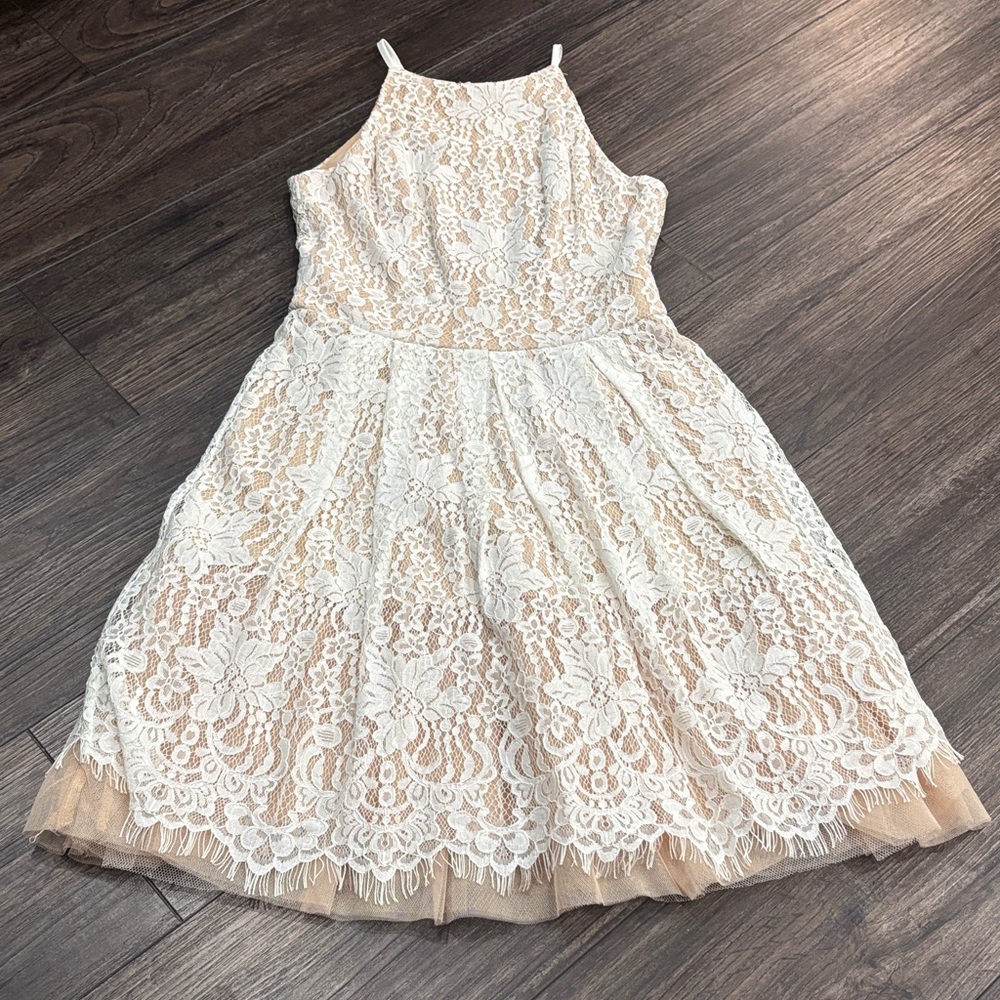 Soprano Ivory Lace Kids Dress